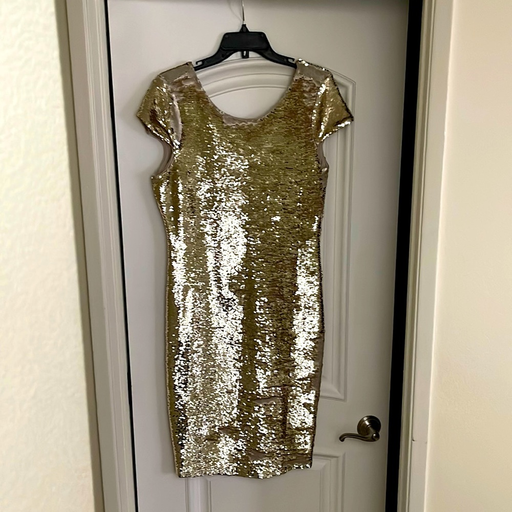 Gold Sequence Dress